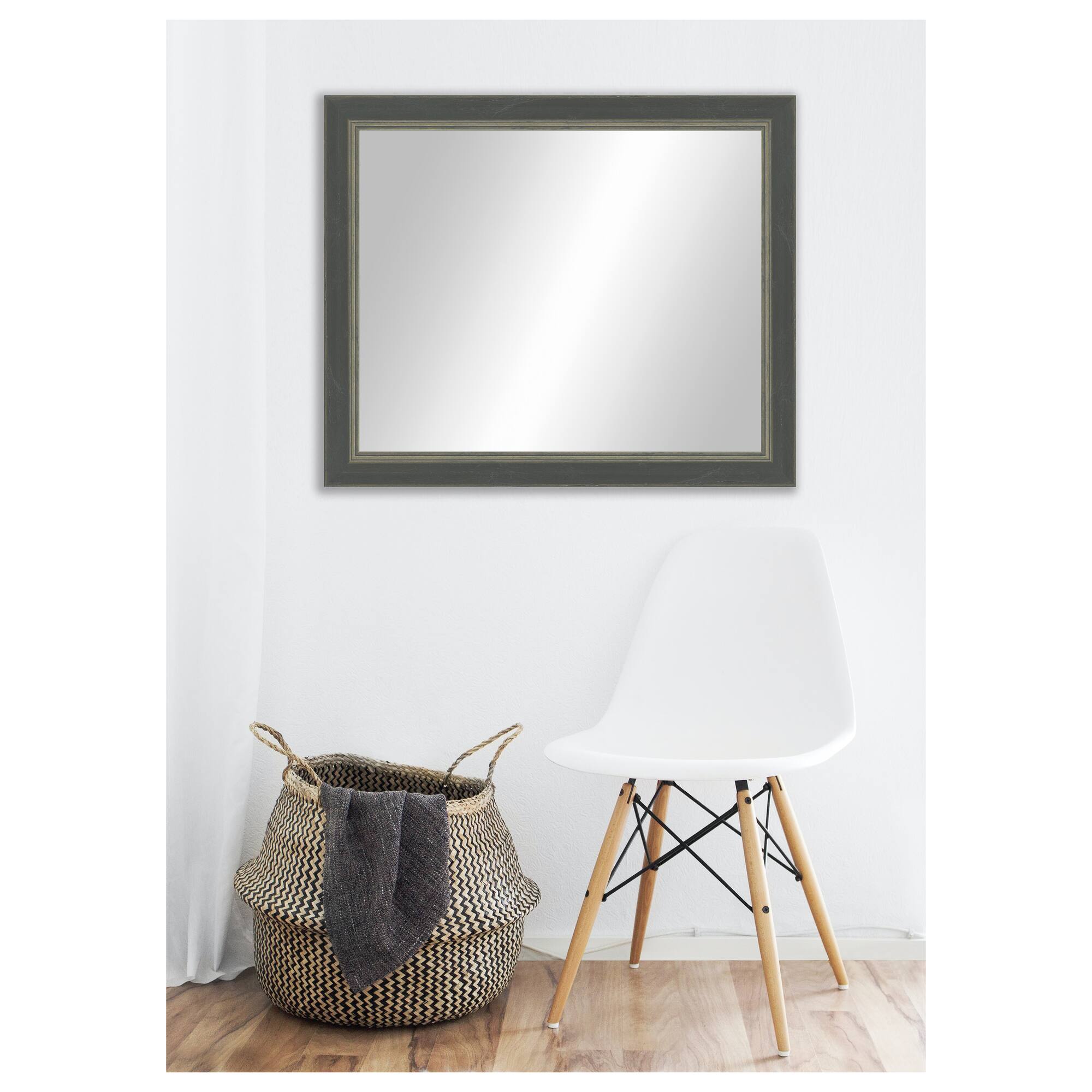 Timeless Frames® Dara Black & Silver 24" x 30" Framed Mirror